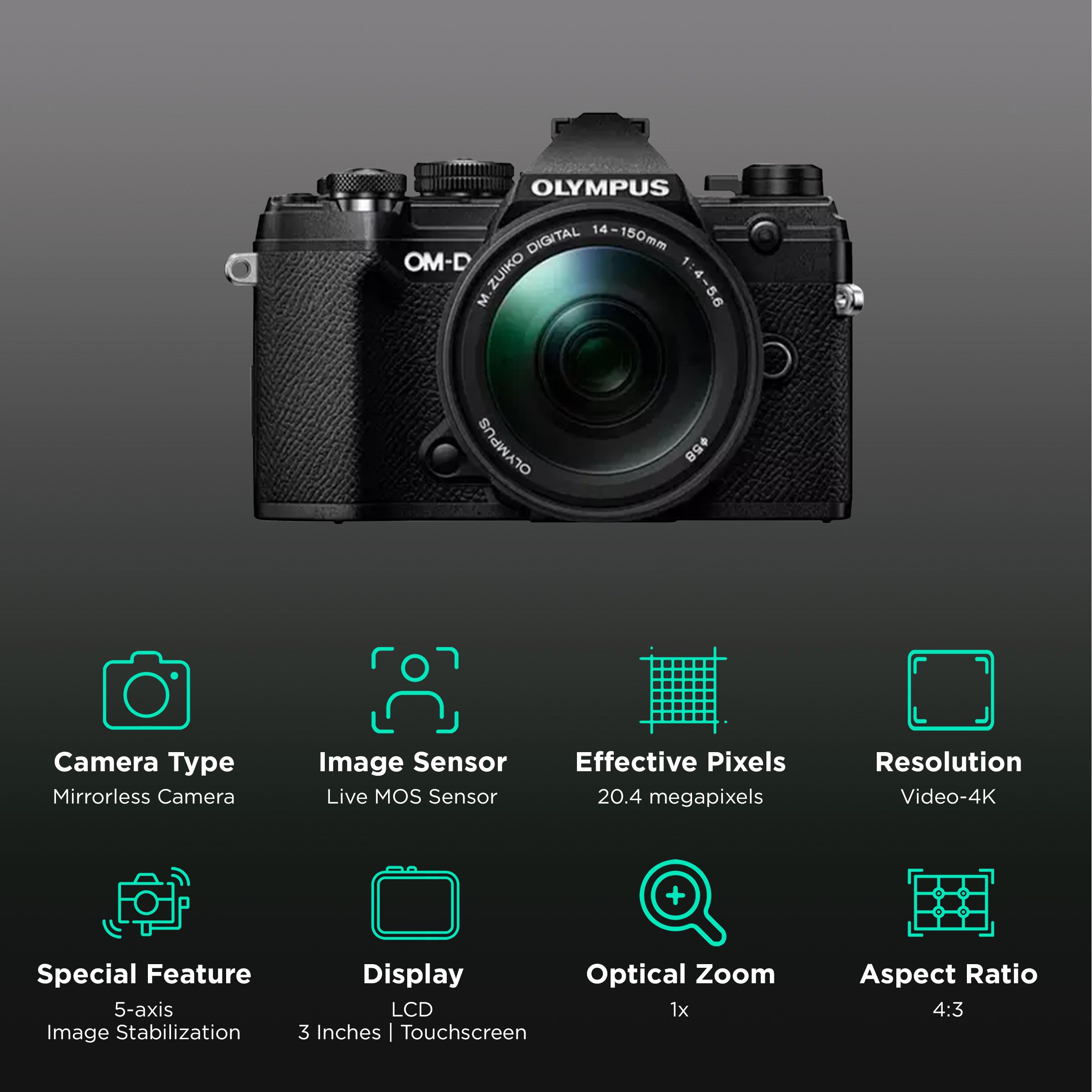Buy OLYMPUS OM-D E-M5 Mark III 20.4MP Mirrorless Camera (12-45 mm